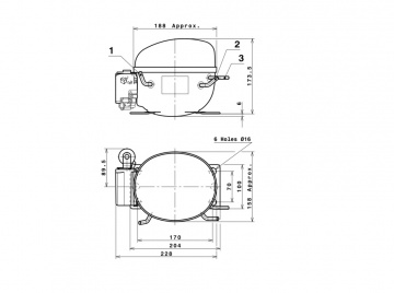 Compresor Cubigel NUY80LA